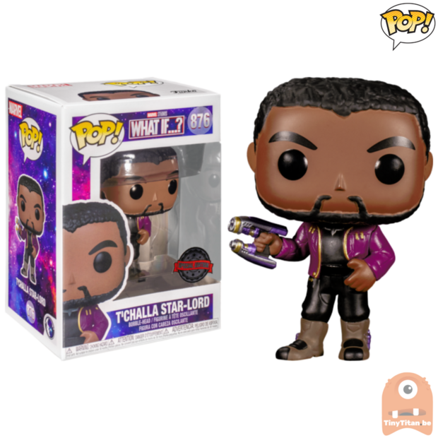 POP! Marvel T'Challa Star Lord Unmasked #876 What If? Exclusive 