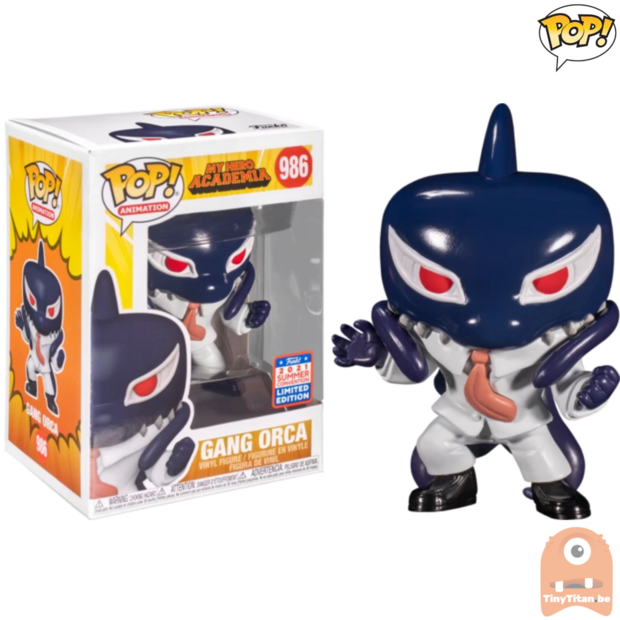 POP! Animation Gang Orca #986 My Hero Academia SDCC 2021 Funkon Summer Convention Exclusive LE 