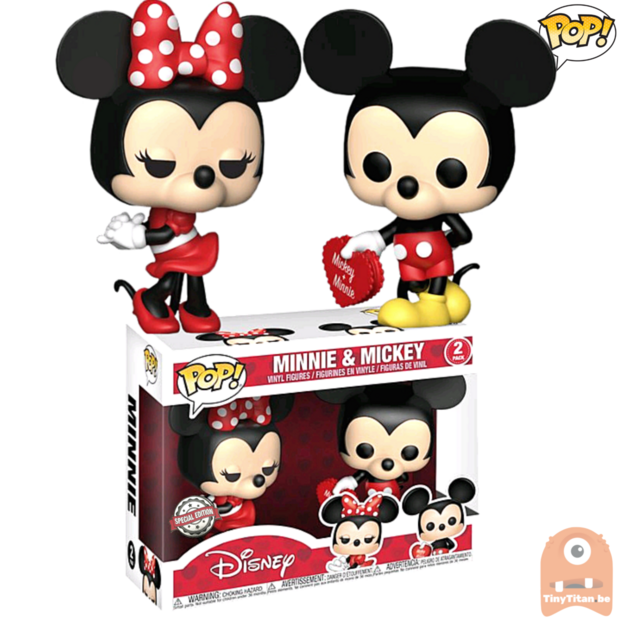 POP! Disney Minnie &amp; Mickey Valentine 2-Pack Exclusive