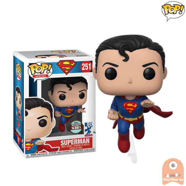 POP! Heroes Superman Flying 80 Years Specialty Series #251 Superman Exclusive