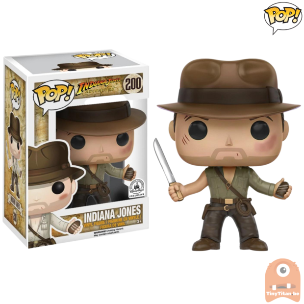 POP! Disney Indiana Jones battle Damaged #200 Indiana Jones Temple of Doom Exclusive