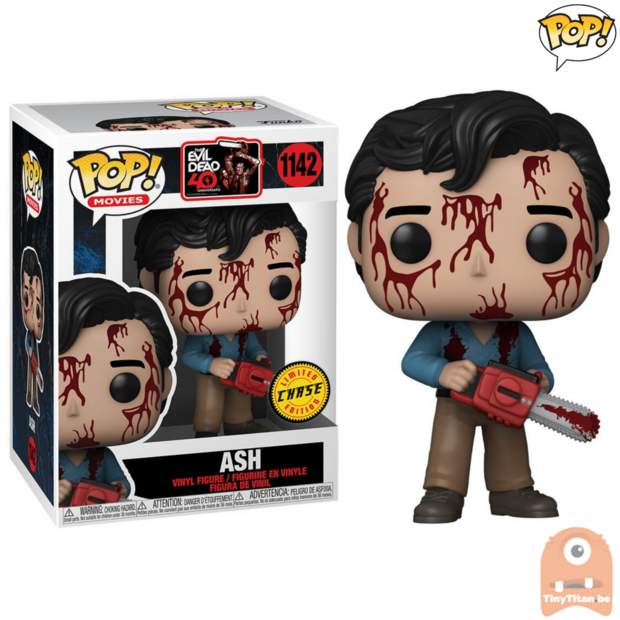 POP! Movies Bloody Evil Dead Ash CHASE 1142 Ash vs Evil Dead 40 Years Exclusive