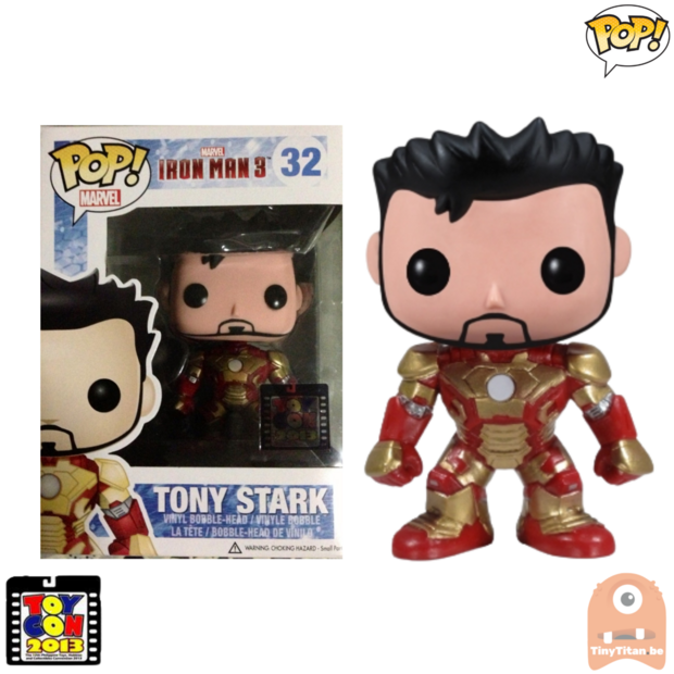 POP! Marvel Tony Stark Unmasked 2013 TOYCON Exclusive 32 