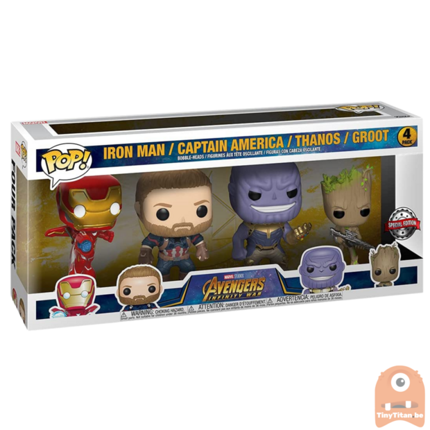 POP! Marvel Infinity war 4-pack Exclusive 