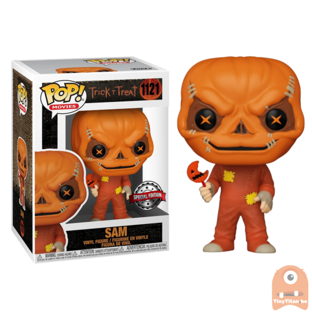 POP! Movies Sam Unmasked w/ lollipop 1121 Trick 'n Treat Exclusive