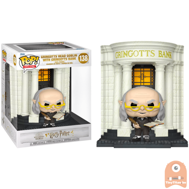 POP! Deluxe Harry Potter - Gringotts Head Goblin w/ Bank