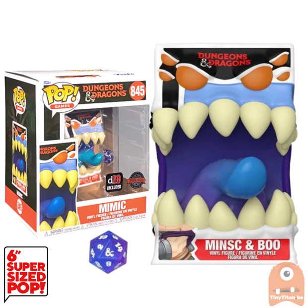 POP! Games Mimic w/ D20 6 INCH 845 Dungeon &amp; Dragons Exclusive 