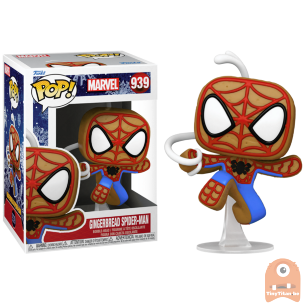 POP! Marvel Gingerbread Spider-Man 939 Holiday Series