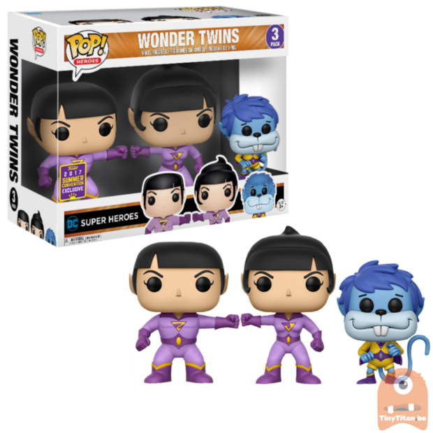POP! Heroes Wonder Twins 3-pack Exclusive 