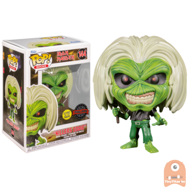 POP! ROCKS Killers Eddie GITD 144 Iron Maiden Exclusive 