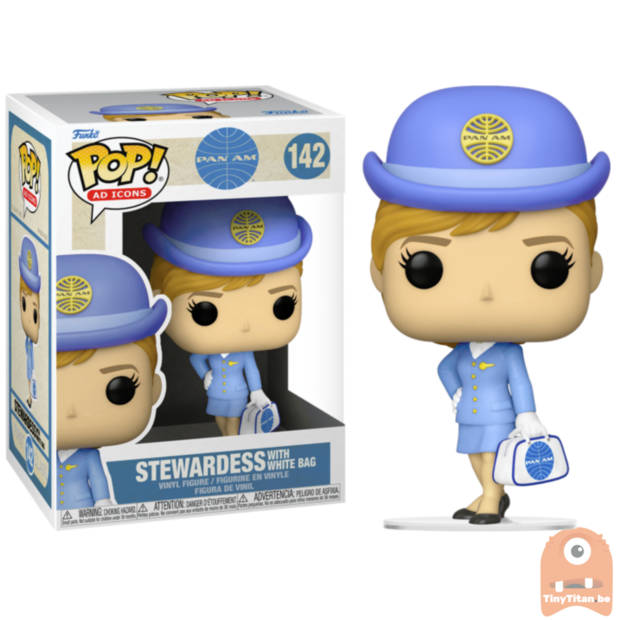 POP! Ad Icons Stewardess W/ White Bag 142 Pan Am