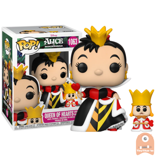 POP! Disney Queen of Hearts w/ King 1063 ALice In Wonderland 