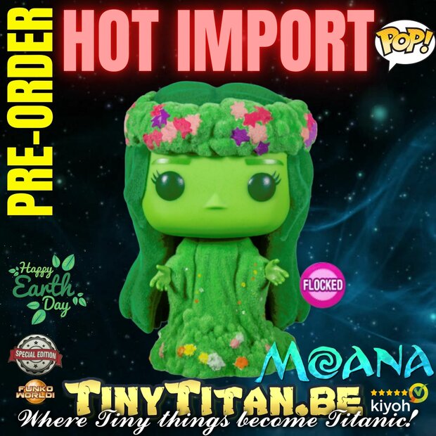 Funko POP! Te Fiti Flocked - Disney Moana Earth Day Exclusive Pre-order