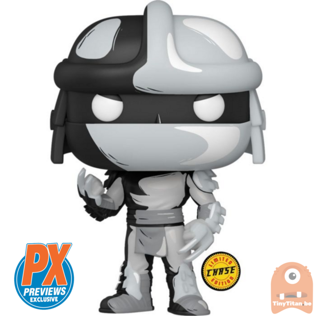 POP! Comic Shredder Black &amp; White CHASE 35 Eastman and Laird's TMNT Exclusive