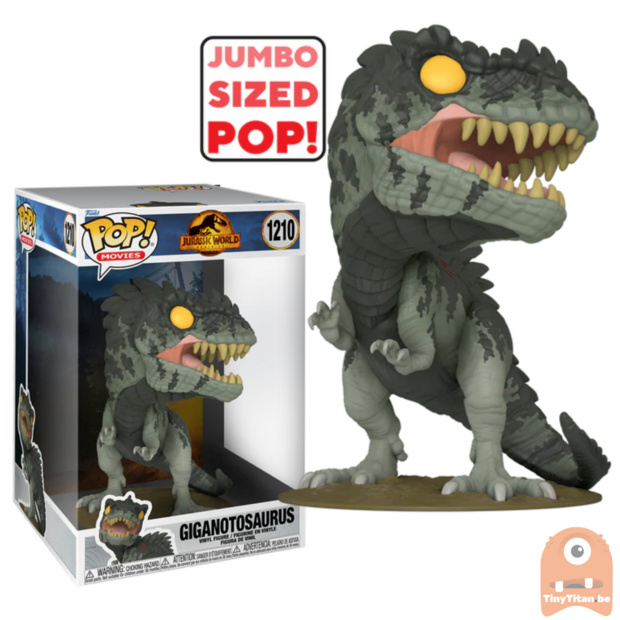 POP! Movies Giganotosaurus 10 INCH 1210 Jurassic World Dominion 