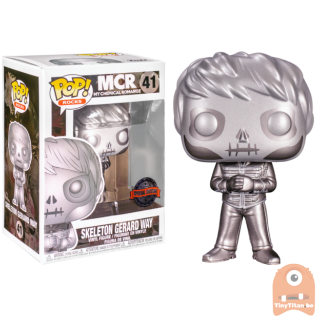 POP! Rocks Gerard Way Black Parade Skeleton 41 Metallic MCR - My Chemical Romance Exclusive