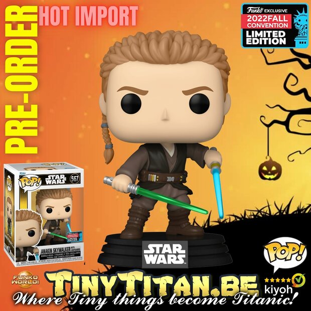 Funko POP! Anakin Skywalker w/ Lightsabers NYCC 2022 Exclusive LE - Pre-order