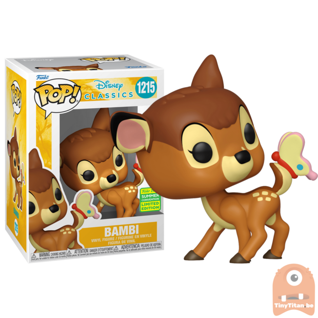 POP! Disney Bambi w/ Butterfly 1215 SDCC 2022 Exclusive LE 
