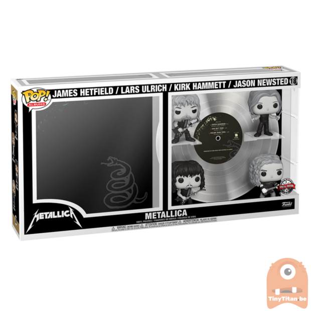 POP! Rock Albums Deluxe: Metallica 4-Pack Black &amp; White Exclusive 