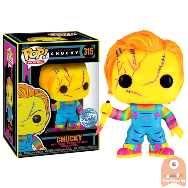 POP! Movies Chucky 315 Black Light Exclusive