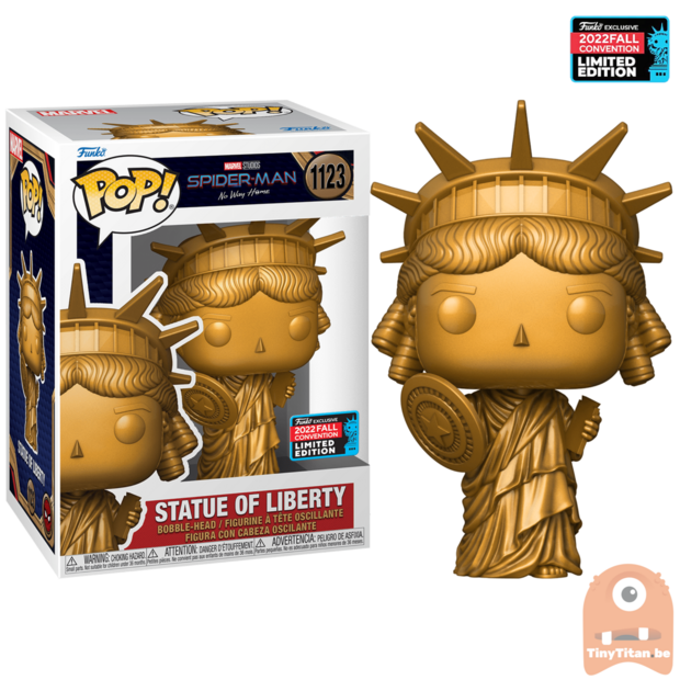 POP! Marvel Statue of Liberty 1123 Spider-Man No Way Home NYCC 2022 Exclusive LE 
