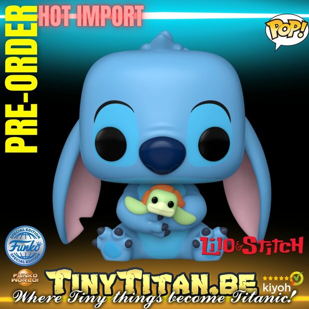 Funko POP! Stitch w/ Turtle - Lilo &amp; Stitch Disney Exclusive Pre-order