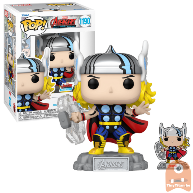 POP! Marvel Thor w/ Pin 1190 Avengers beyond Earth's Mightiest Exclusive