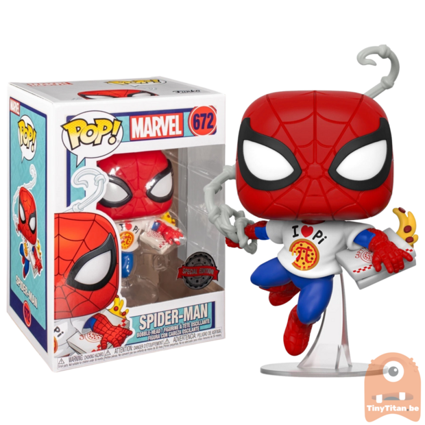 POP! Marvel Spider-man w/ Pizza 672 Exclusive LE