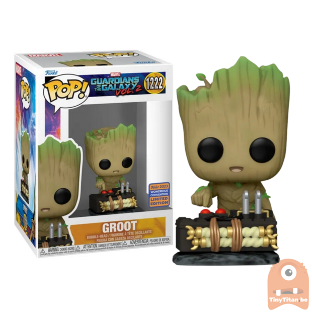 POP! Marvel Groot w/ Bomb 1222 Guardians of the Galaxy WonderCon 23 Exclusive