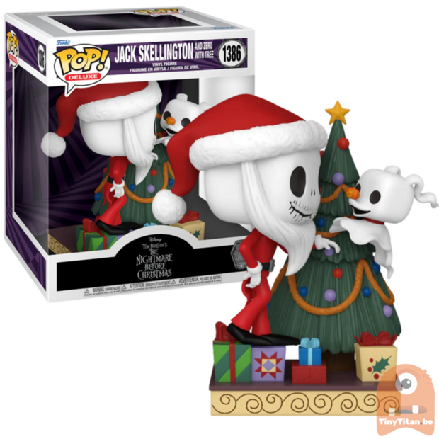 Funko POP! Disney Jack &amp; Zero w/ Tree 1386 Deluxe TNBC30