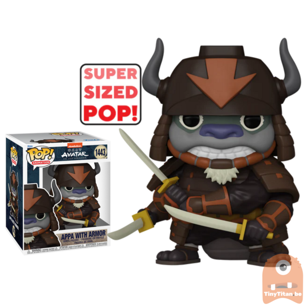 Funko POP!  Appa w/ Armor 6 INCH 1443 Avatar The Last Airbender