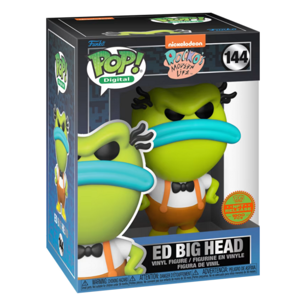 POP! Digital Ed Big Head 144 Legendary Rocko's Modern Life Exclusive