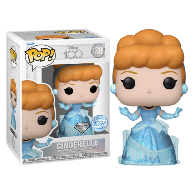 Funko POP! Disney Cinderella 1318 Glitter Diamond 612 Exclusive 
