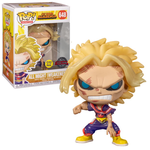 Funko POP! Animation All Might Weakened GITD 648 Exclusive 