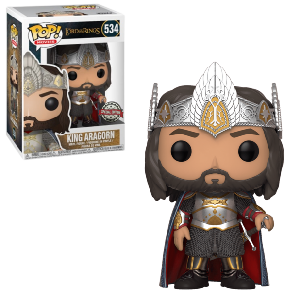 Funko POP! Movies King Aragorn Elessar 534 Lord of the Rings Exclusive R