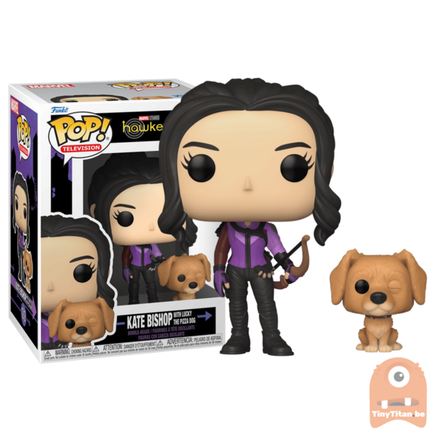 Funko POP! Kate Bishop With Lucky The Pizza Dog 1212 - Marvel Hawkeye