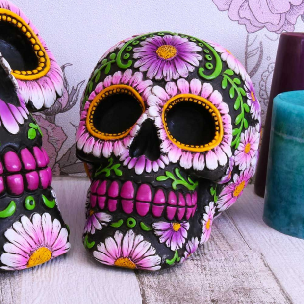 Nemesis Now - Sugar Petal Calavera Skull 14.5cm