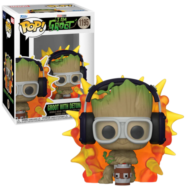 Funko POP! Groot w/ Detonator 1195 I am Groot Marvel R