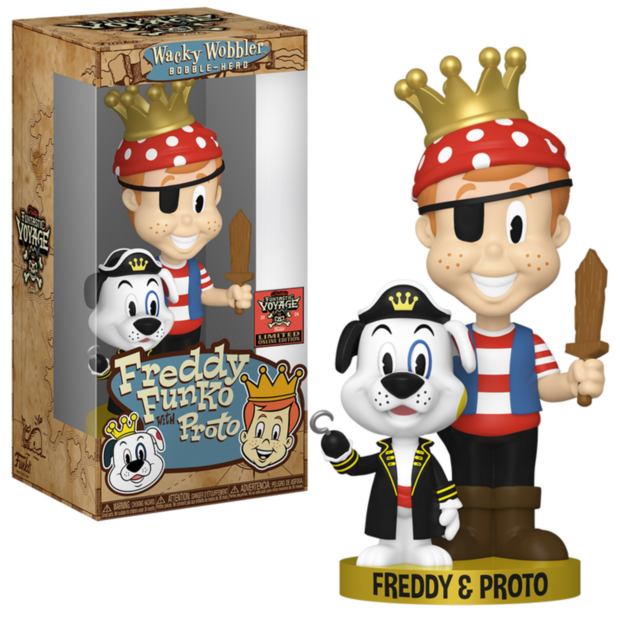 Funko Wacky Wobbler POP Freddy Funko w/ proto SE Rugrats Box of Fun SDCC 2024 Exclusive R