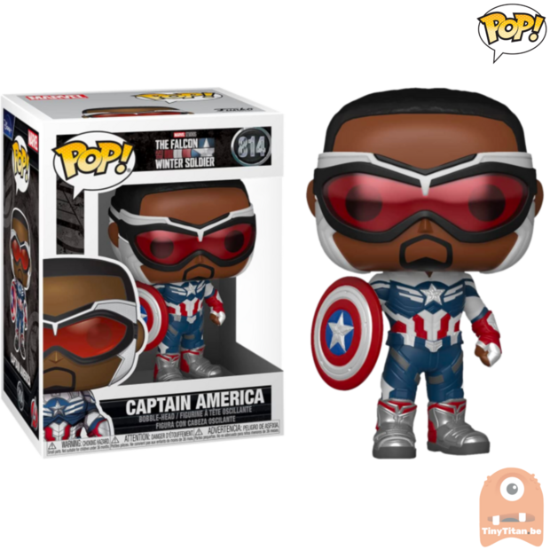 Funko POP! Marvel Captain America Sam Wilson 814 The Falcon and The Winter Soldier 