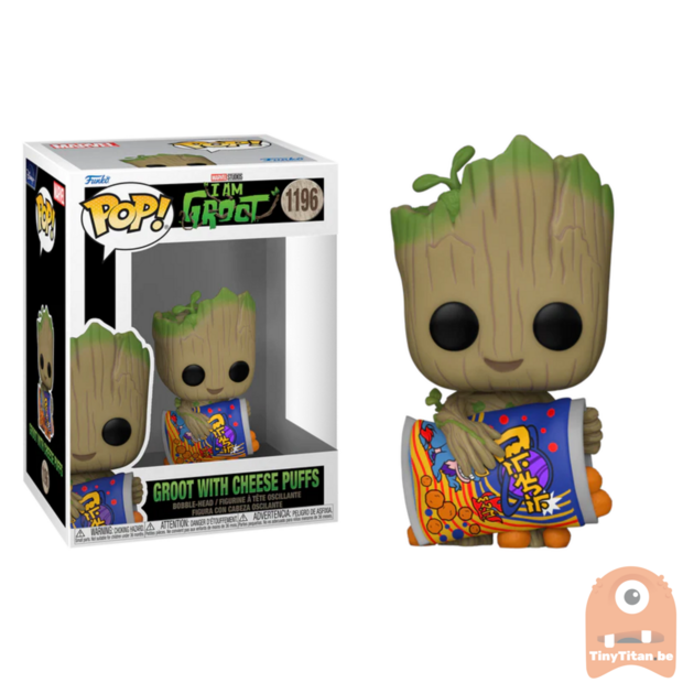 POP! Groot w/ Cheese Puffs 1196 I am Groot Marvel