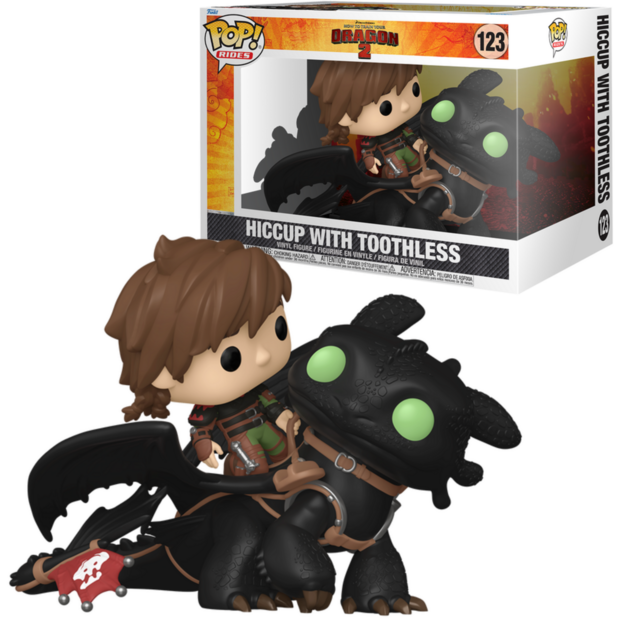 Funko POP! Ride DLX Hiccup w/ Toothless 123 How To Train A Dragon