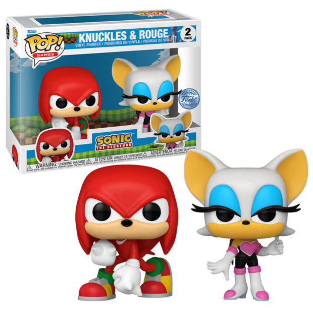 Funko POP! Knuckles &amp; Rouge 2-Pack Sonic Exclusive