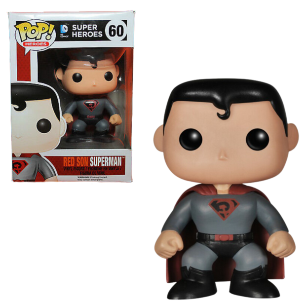 Funko POP! Red Son Superman 60 DC Super Heroes Vaulted 8.5/10