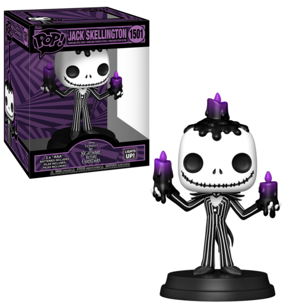 Funko POP! SUPER LIGHTS AND SOUNDS JACK SKELLINGTON 1501 HOLDING CANDLES 