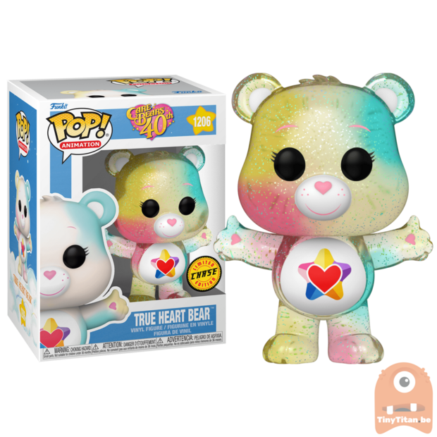 Funko POP! Animation True Heart Bear CHASE 1206 Care Bears 40th Exclusive