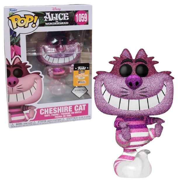 Funko POP! Cheshire Cat Diamond 1059 Alice in wonderland Disney DCC LE Exclusive