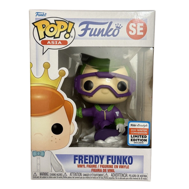 Funko POP! Freddy Funko Snowboarding Purple Mindstyle 2023 Winter Con LE Vaulted 