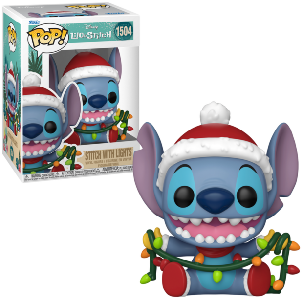 Funko POP! Stitch w/ Lights 1504 Lilo &amp; Stitch Holiday 24 Disney