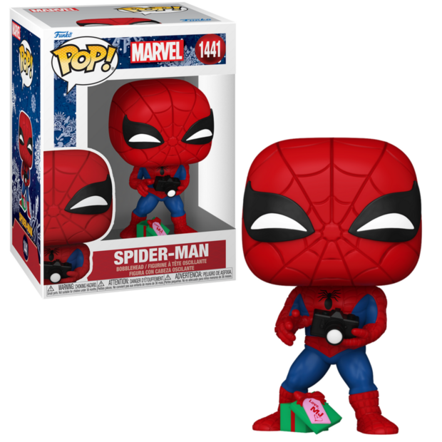Funko POP! Spider-man w/ Gift 1441 Holiday 24